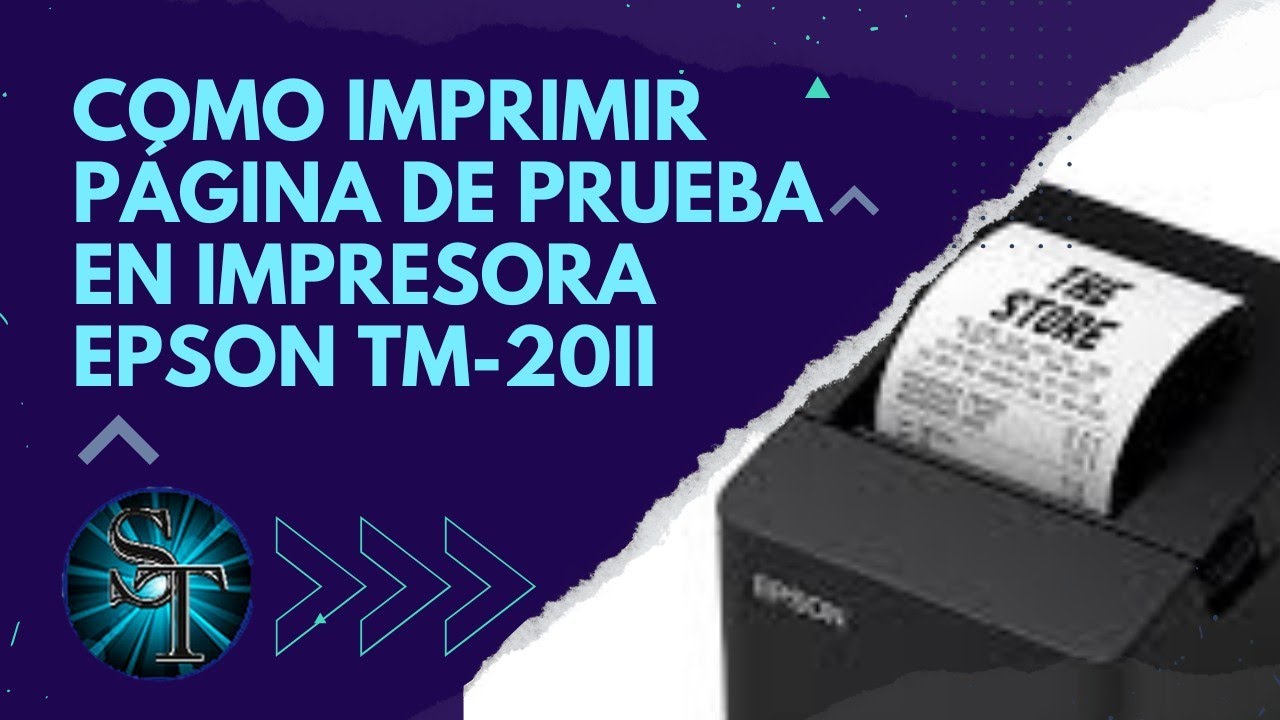 Cómo imprimir página de prueba en Epson TM-T20 / test de configuración