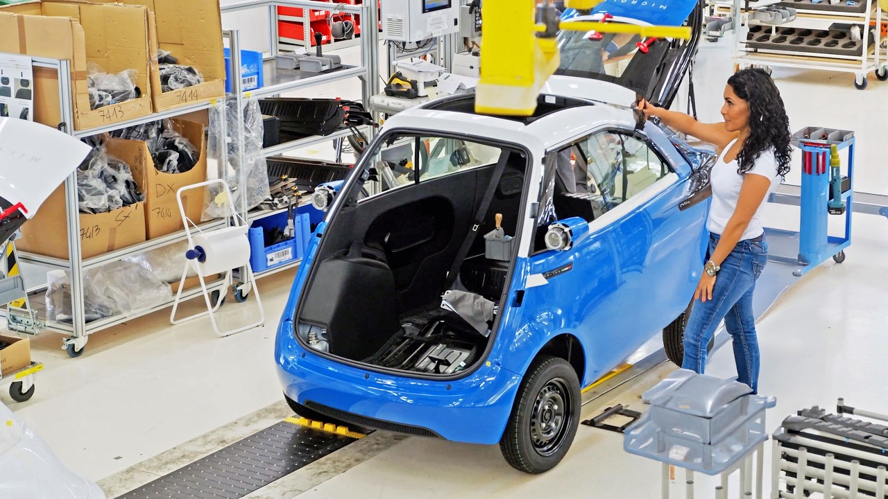 Microlino Production - Retro-Futuristic electric car manufactur in Italy