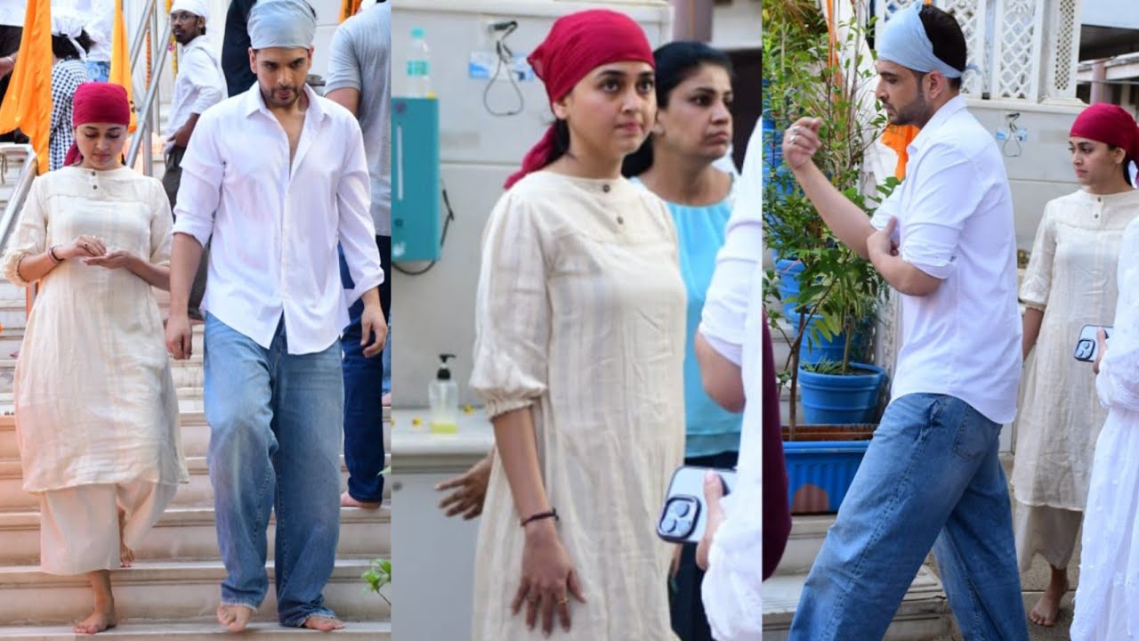 Tejasswi Prakash & Karan Kundra Attend Late Kamla Chhabra Prayer Meet 🙏📸