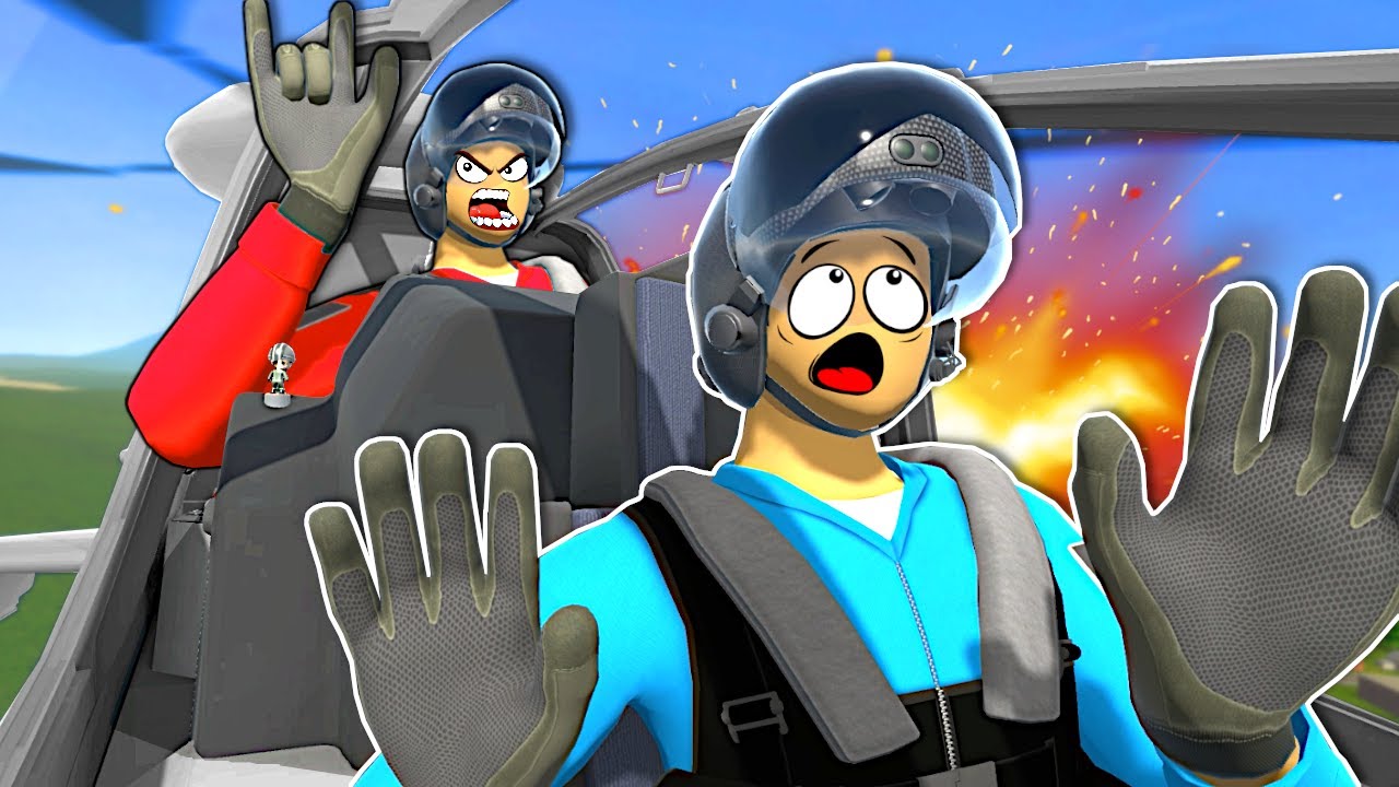 Teaching my friend how to fly an ATTACK HELICOPTER! (VTOL VR MULTIPLAYER)