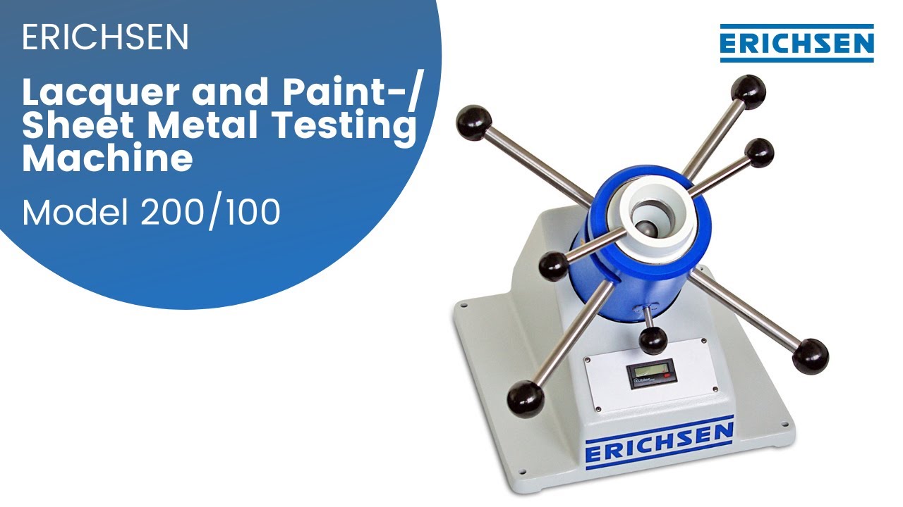 ERICHSEN Lacquer and Paint-/ Sheet Metal Testing Machine Model 200/100