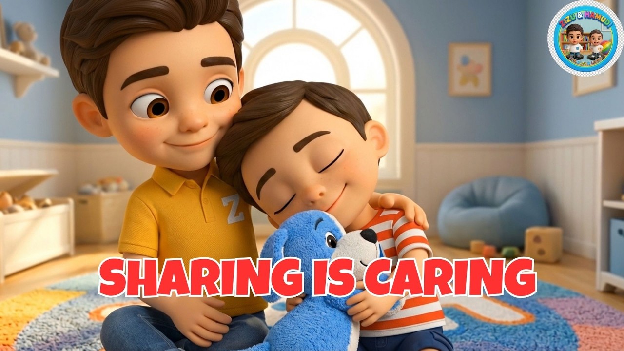 Sharing Is Caring Song 🚗 Toddler Learning Video | Best Nursery Rhymes for Kids | Zizu And Hamudi