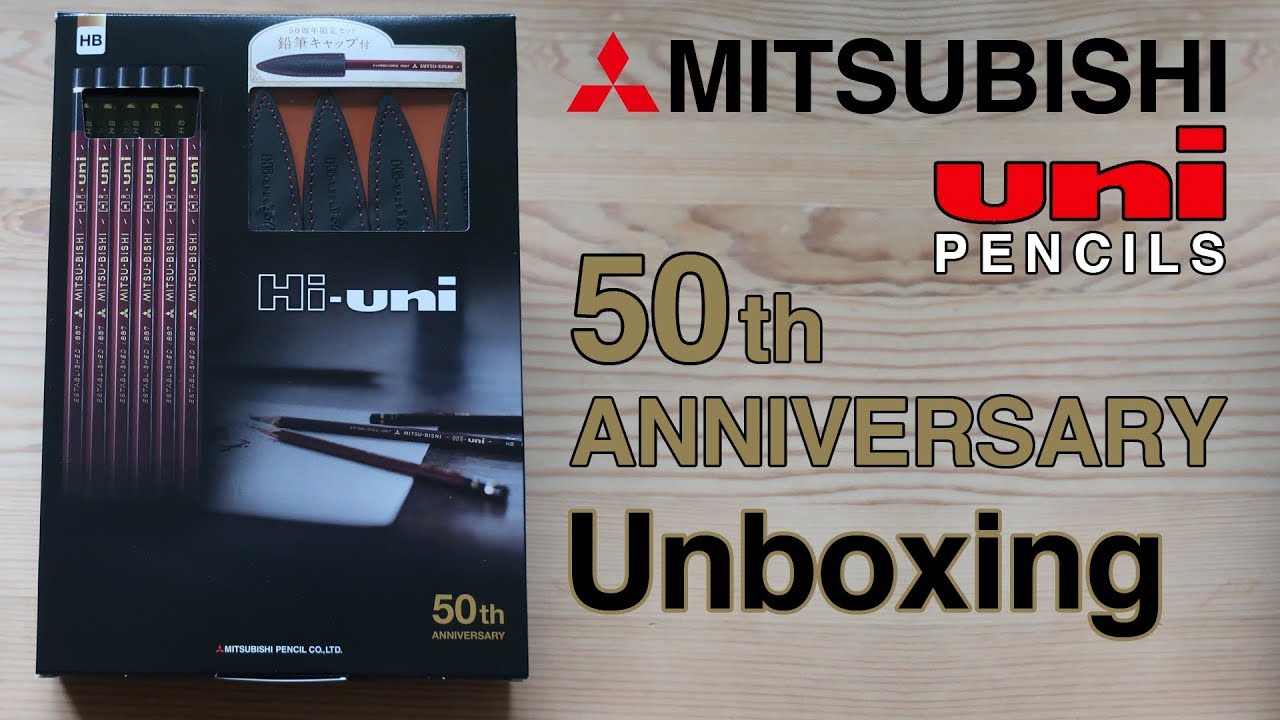 AMWF ~ Mitsubishi Hi-Uni 50th Anniversary Pencils Unboxing