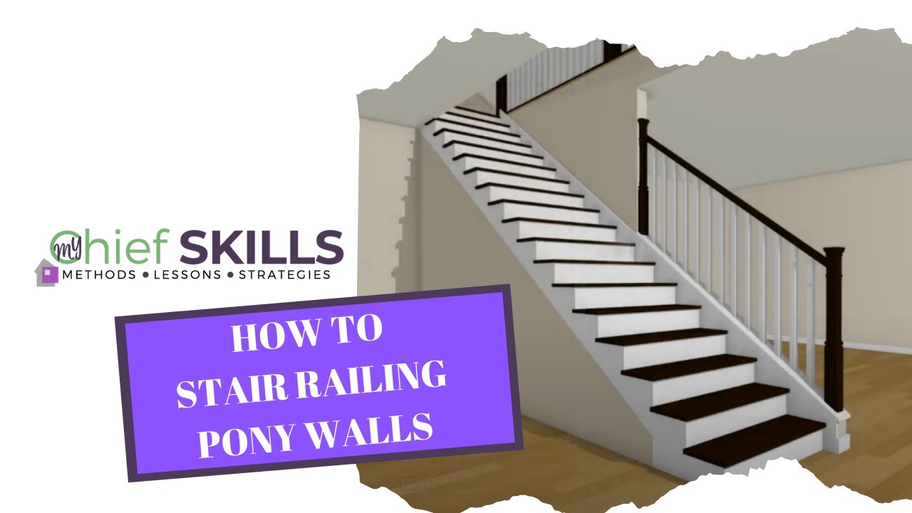 How to create a Stair Railing Pony Wall using Chief Architect Software
