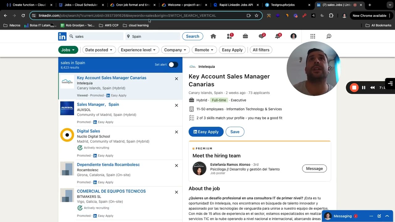 2024 GCP Beginner Project: Scrape jobs from LinkedIn to Telegram group using Cloud Functions