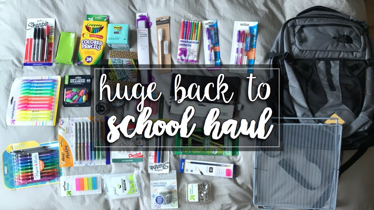 HUGE back to school SUPPLIES HAUL 2017 ! // Cass Kinling