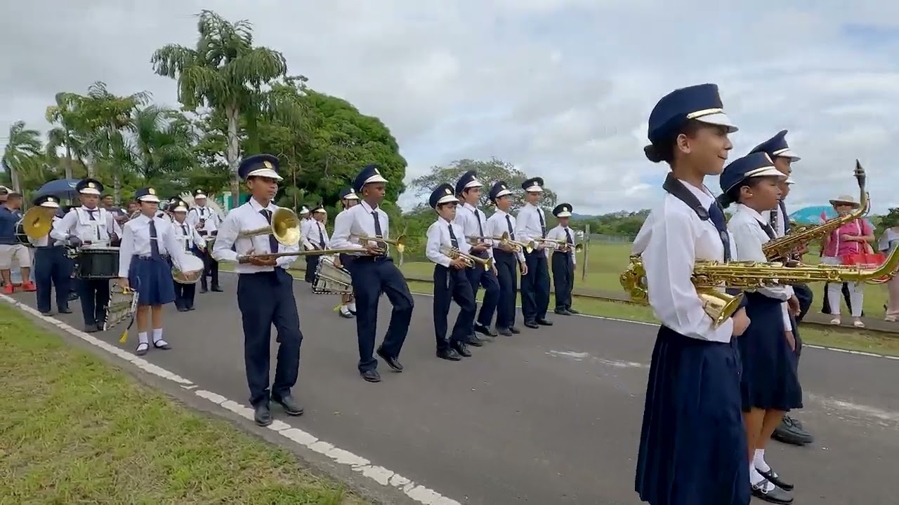 Banda Escuela C.E.B.G Berta Elida Fernández. Las Lajas Chame. Fiestas patrias 10 de noviembre.