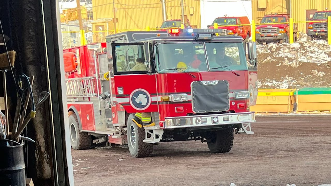 Antarctic Fire Department Ride Along