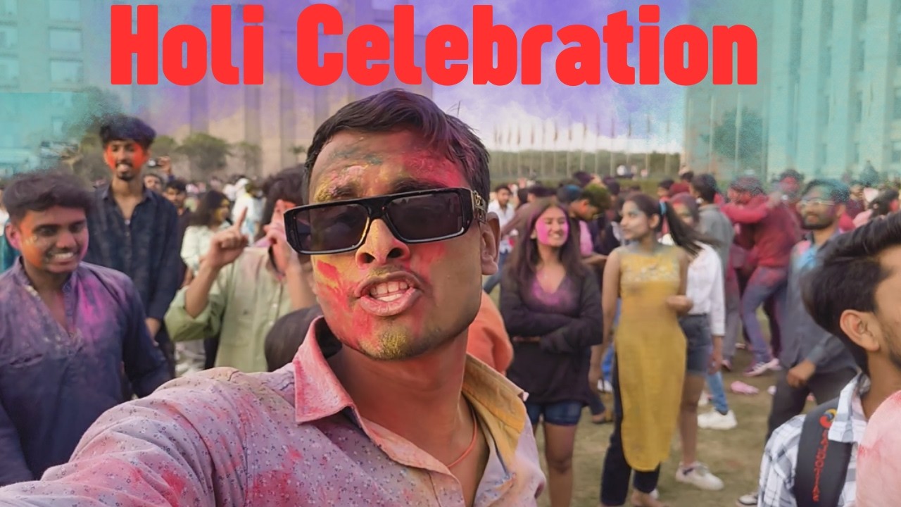 Pre-HOLI Celebration at Galgotias University 😍 Big reveal for UNIFEST 😲