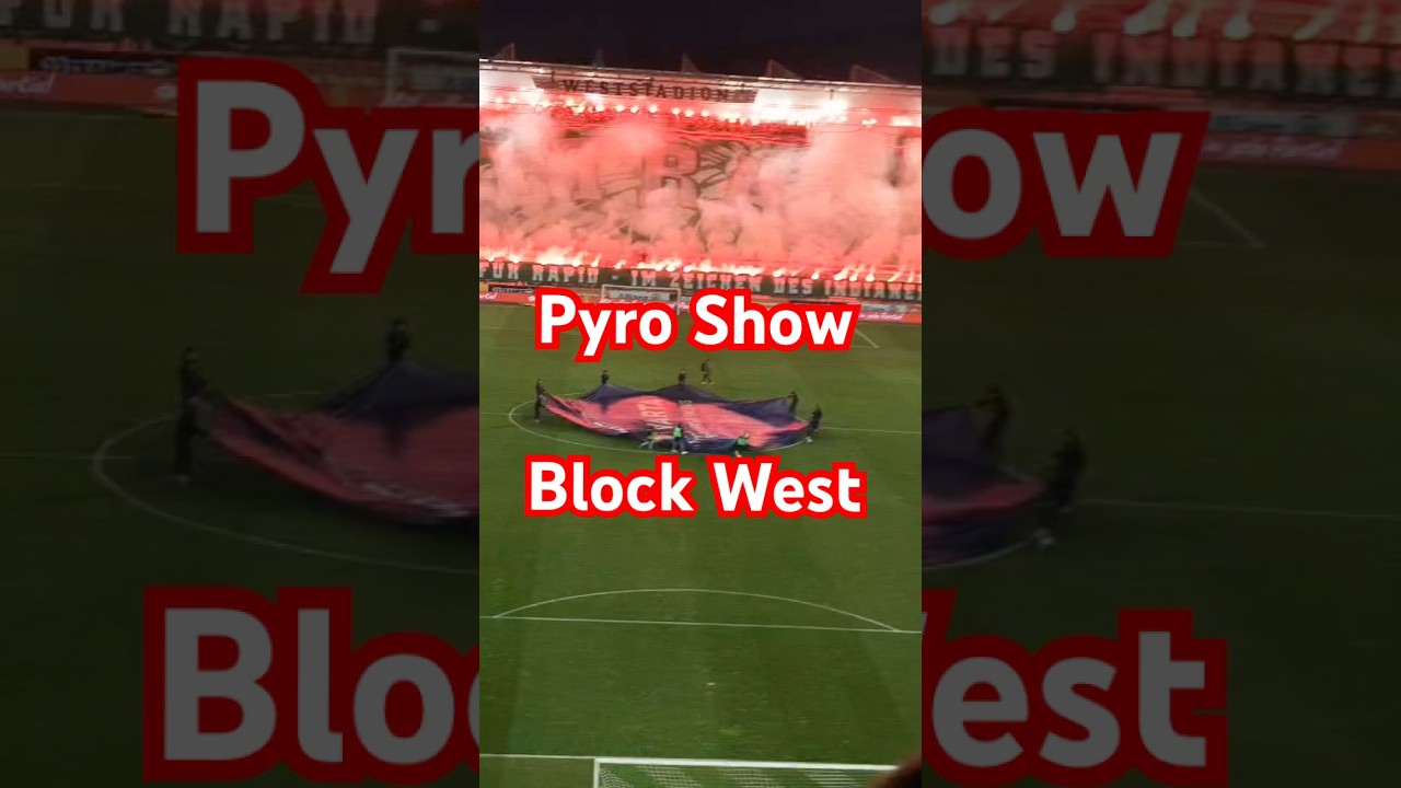 Pyro 🧨 Show vom Block West gegen Sturm Graz 