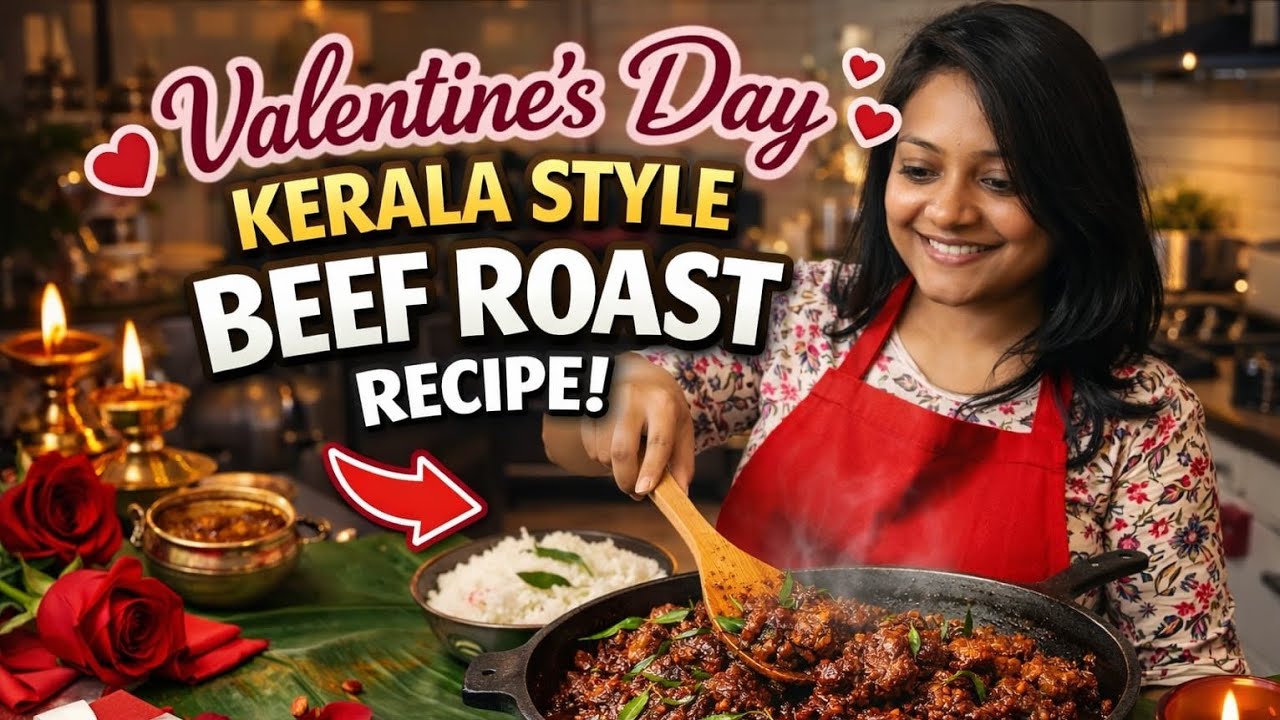 “After 17 Years… My Valentine Gift Was Kerala Beef Roast 😋❤️