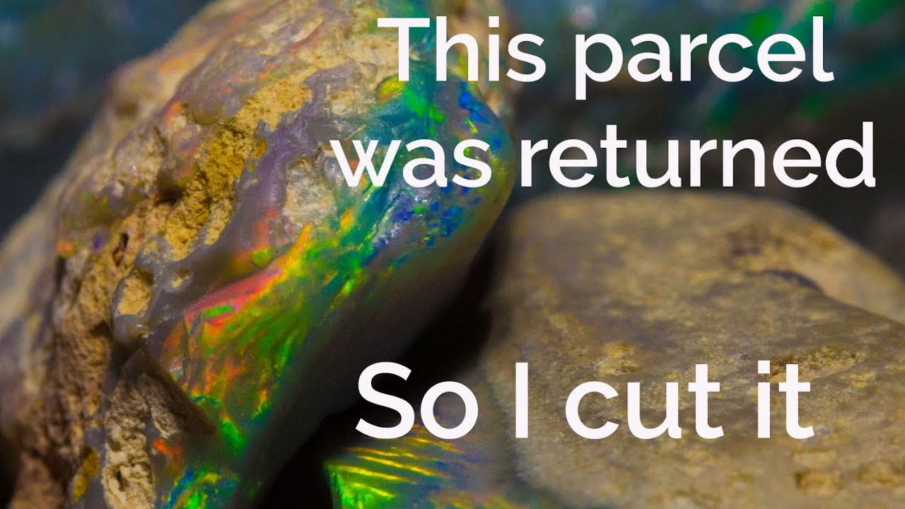 My customer returned this rough opal so I cut it for him