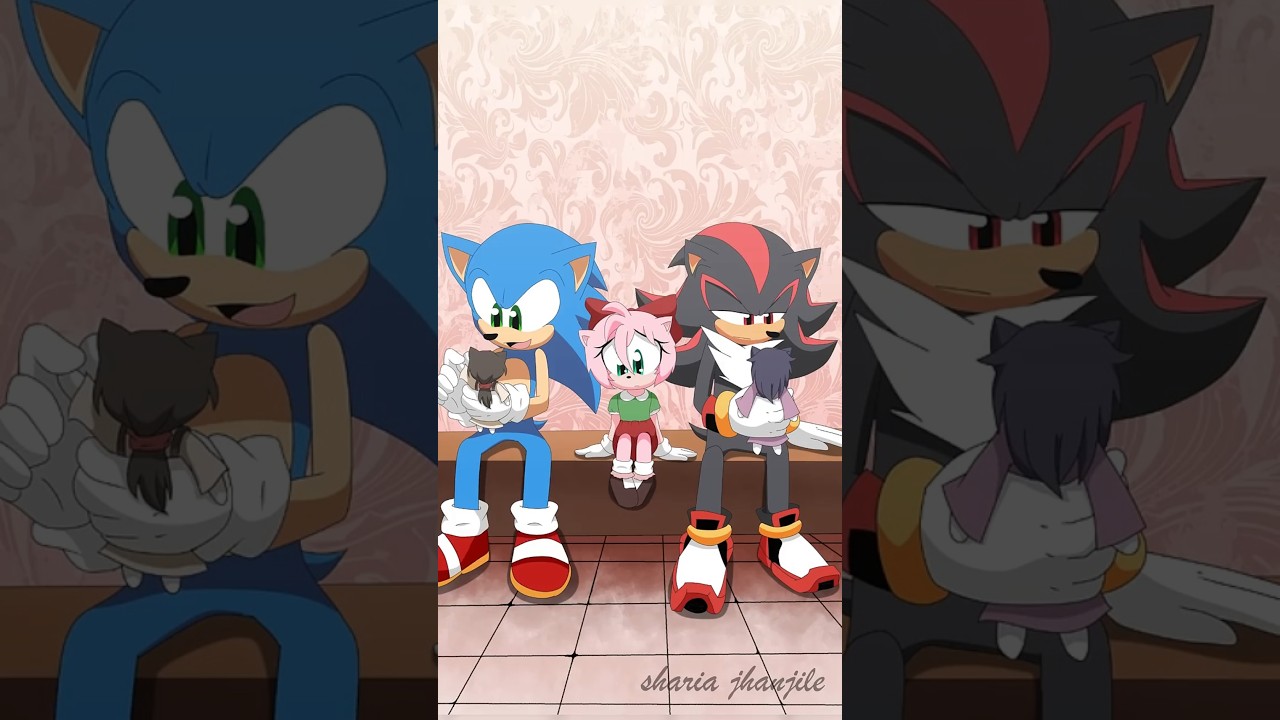 sonic, amy y shadow  (ANIMACION) 