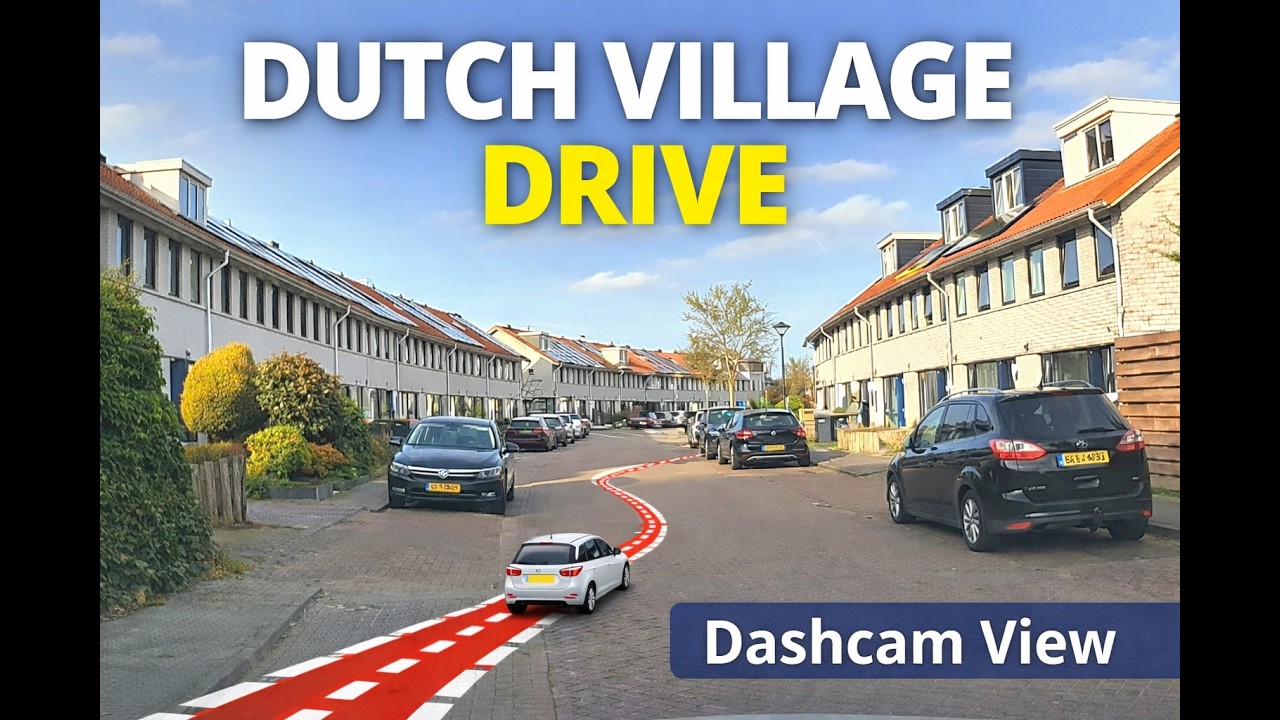 Dutch Village, Dashcam View | Netherlands | Pahadilifeineurope
