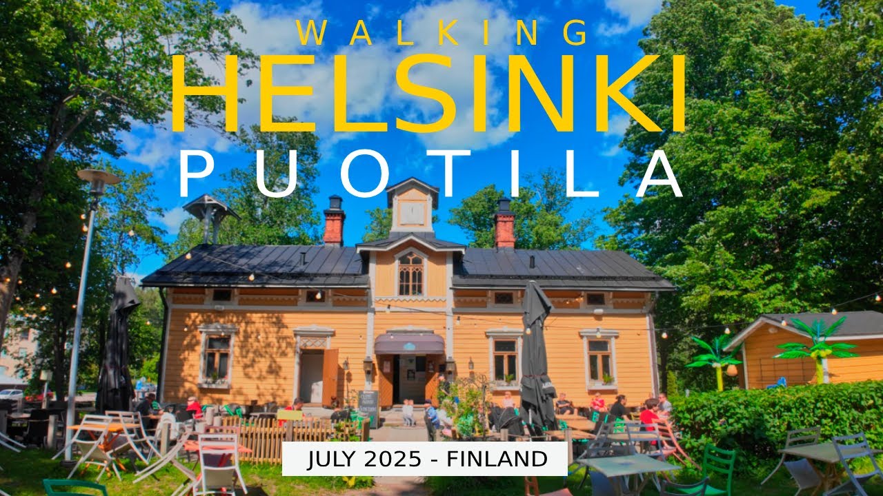 Walking Helsinki: Puotila, July 2025, Finland [4K] #slowtv