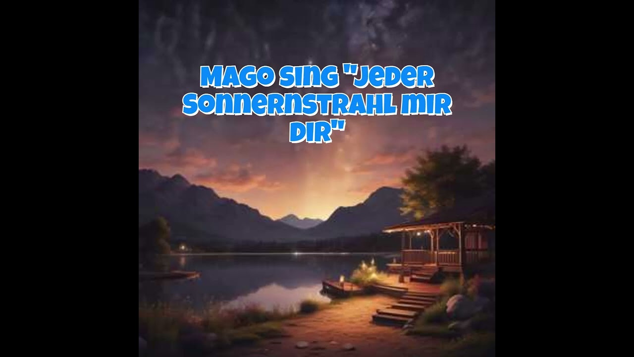 Magos Singt  "Jeder Sonnenstrahl mit dir"☀️ 