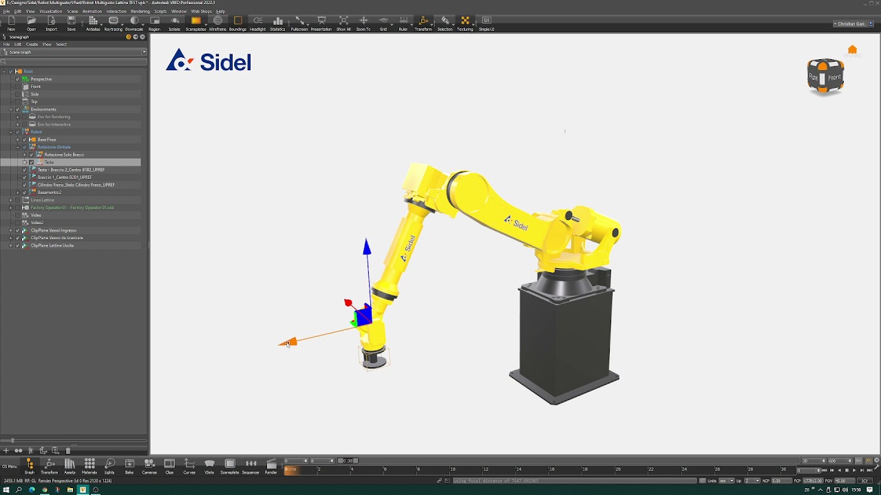 Realtime Cinematic robotic arm Test
