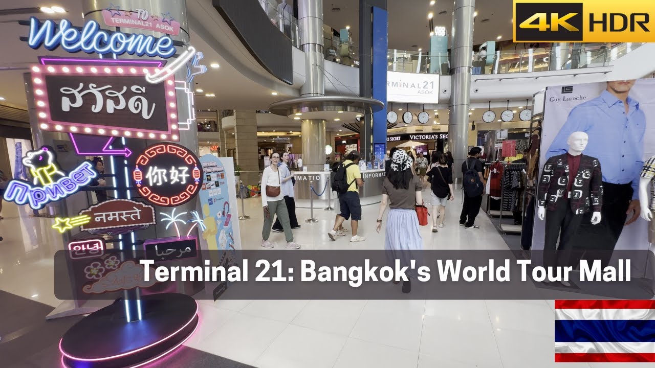 Terminal 21 Bangkok 4K HDR: A Unique Shopping Adventure