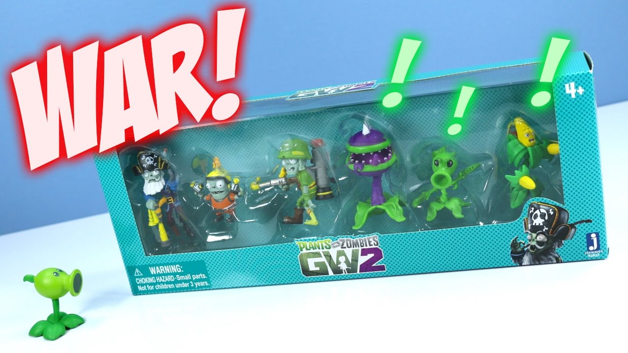 Plants vs. Zombies GW2 MiniFigures 6-Pack Toys Jazwares Opening