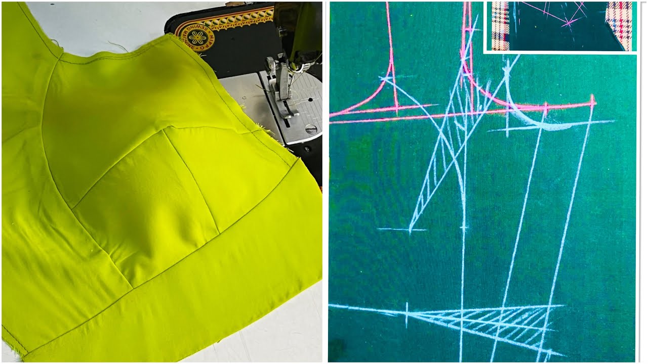 Katori Blouse Cutting And Stiching Part 1/How To Cut Perfect Fitting Katori Blouse#shahnaz #Katori