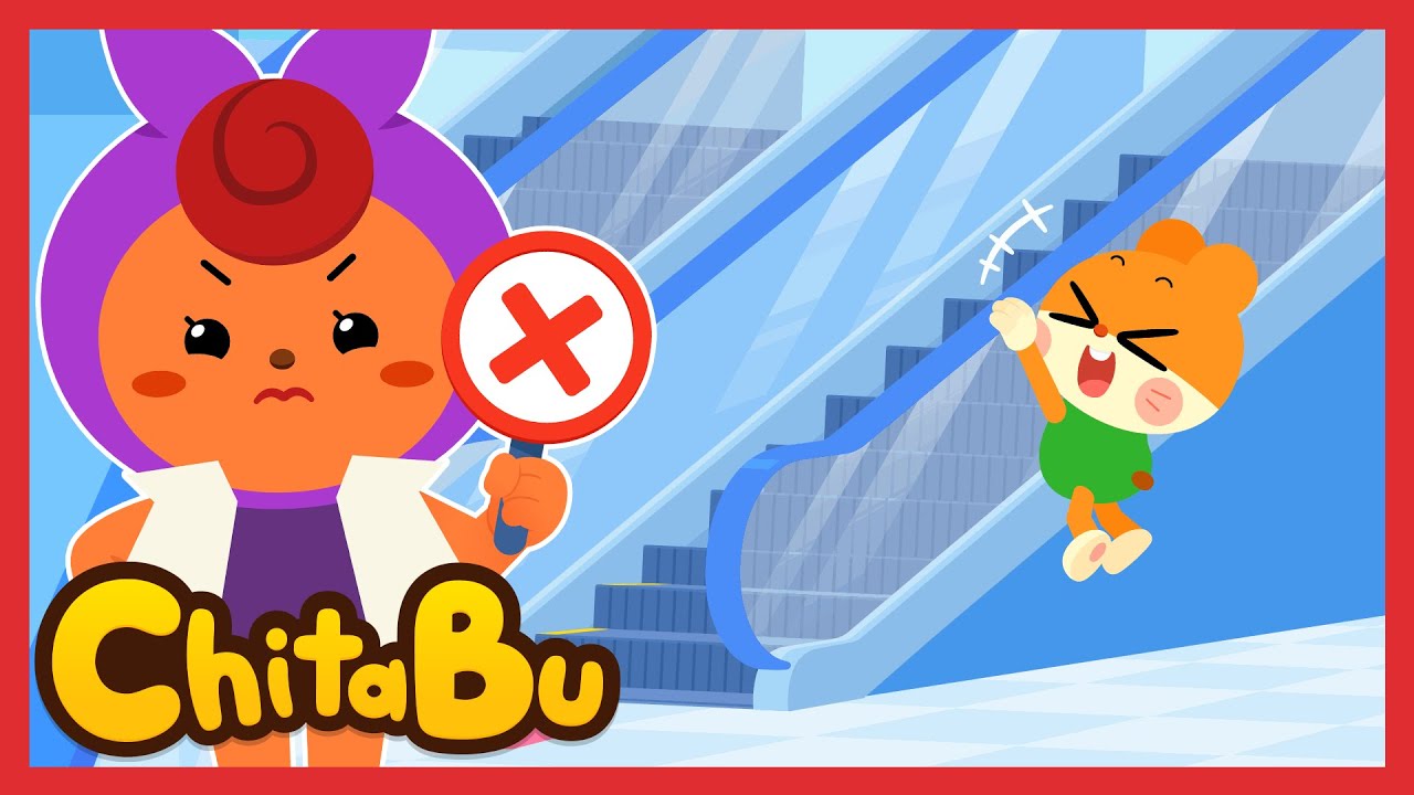 Rolltreppen-Sicherheitslied 🚨🦺 | Beliebte Kinderlieder | #Chitabu
