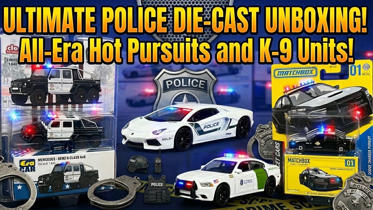 Unboxing 1/64 Police castings, different bands! 🚔🚦🚨 #diecastcollector #164scale #toyvehicles 