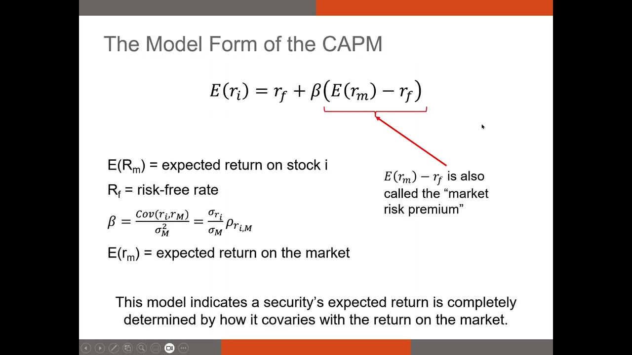 The Capital Asset Pricing Model