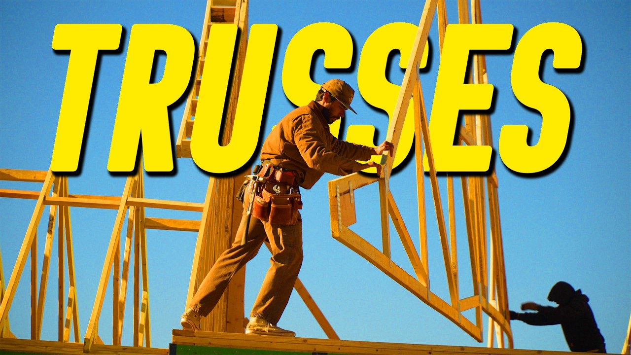 Framing Roof Trusses On A $3,000,000 Home!