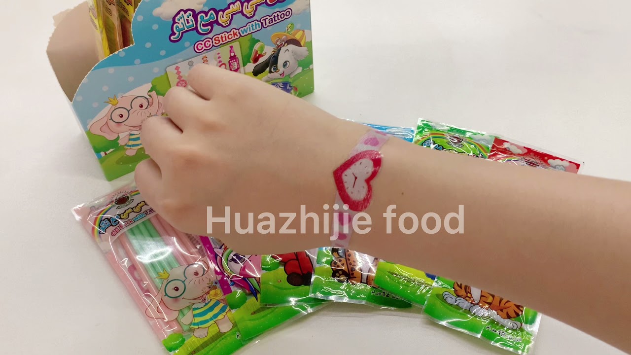 cc stick candy with tattoo