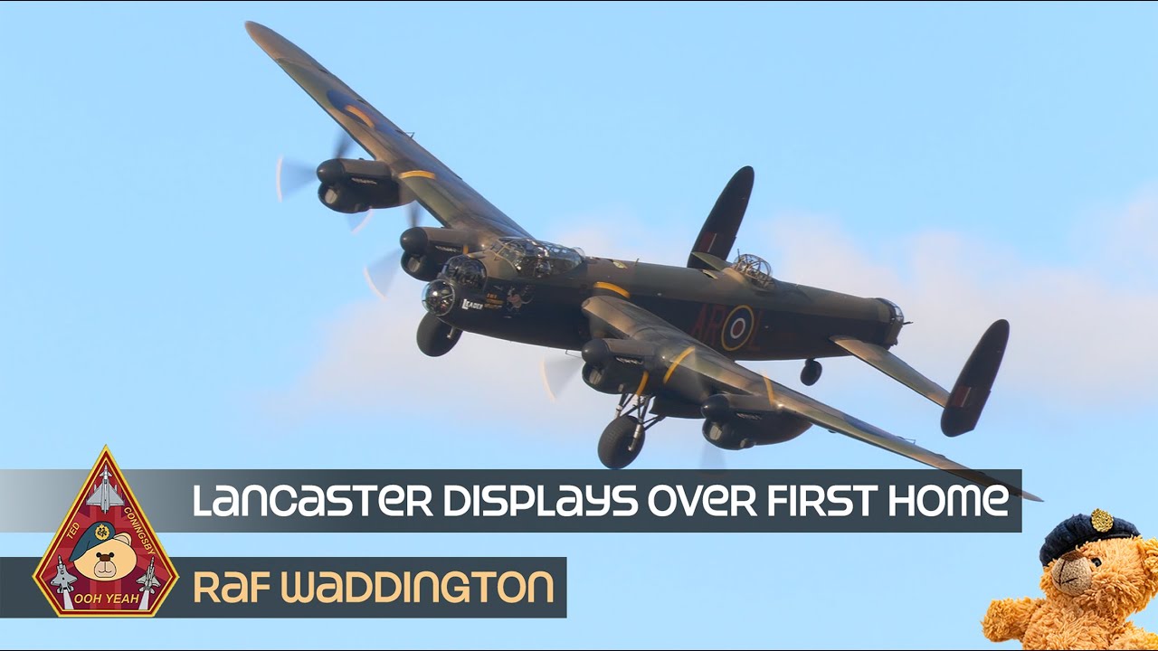 44 SQUADRON FIRST TO RECEIVE & OPERATE AVRO LANCASTER BOMBER SPECIAL DISPLAY • RAF WADDINGTON