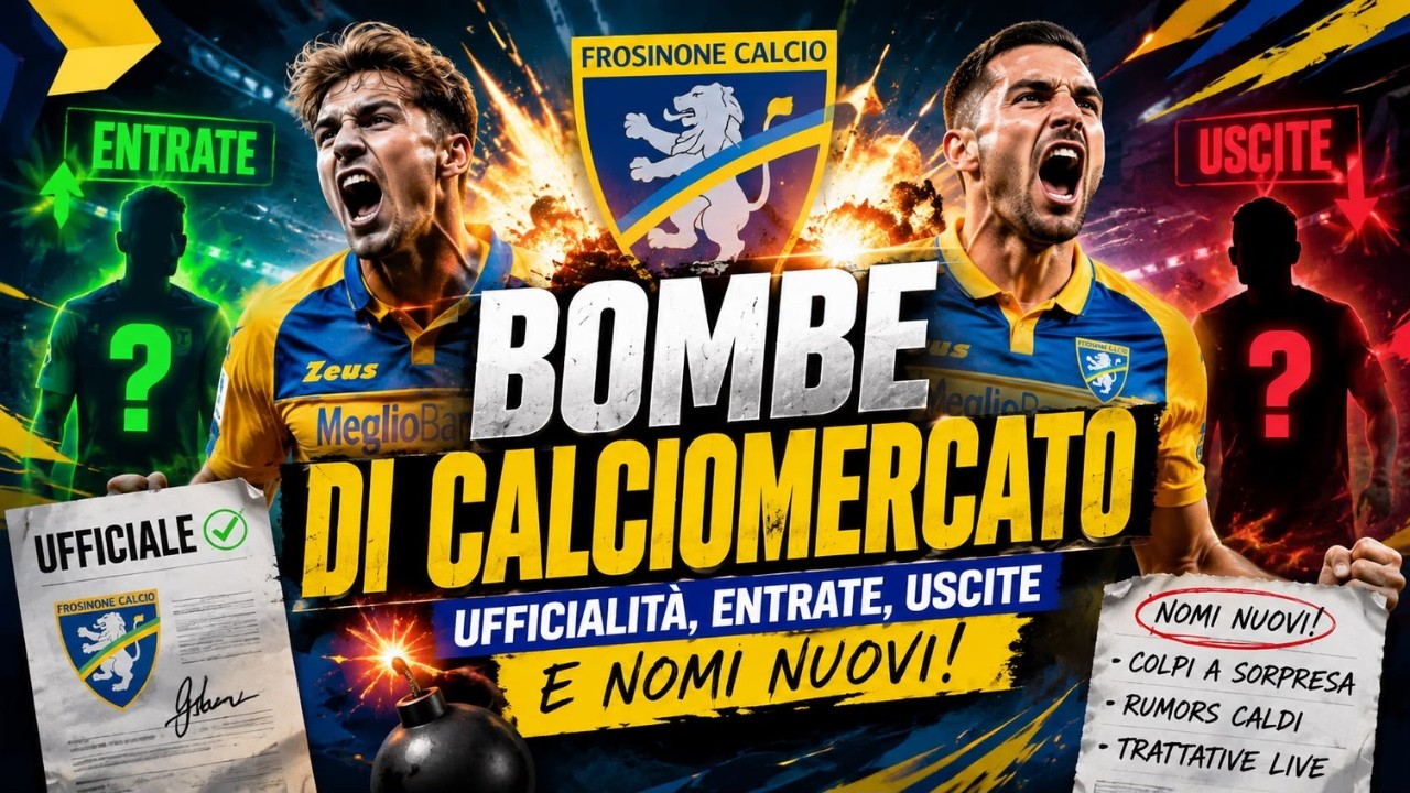 💣 BOMBE FROSINONE!🚨Ufficialit&agrave;, trattative e nomi che non ti aspetti!🦁💛💙