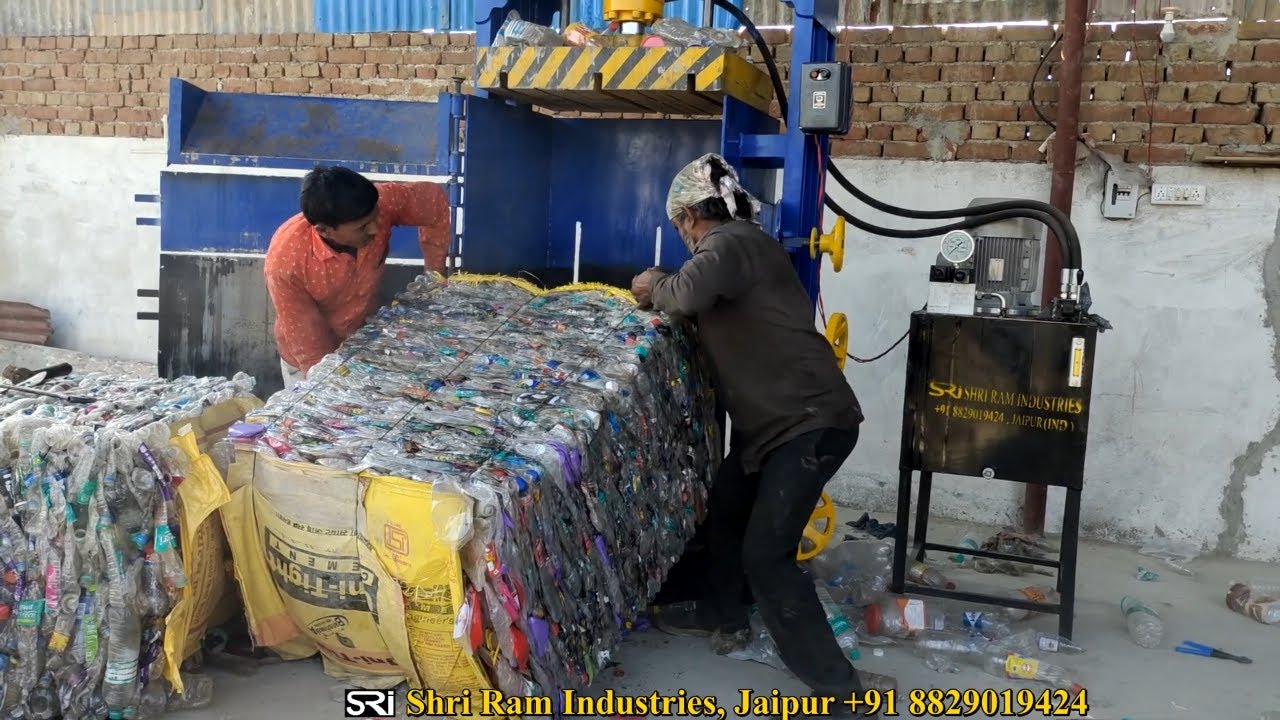 Pet Bottles Pressing Machine In India |Pet Bottle Press Machine In India |Plastic Recycling Business