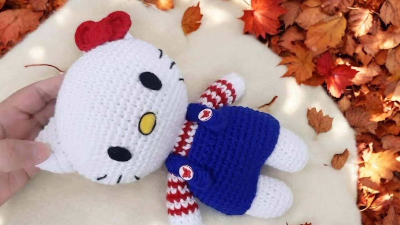 Cómo tejer el cuerpo Muñeca Hello Kitty Amigurumi a Crochet