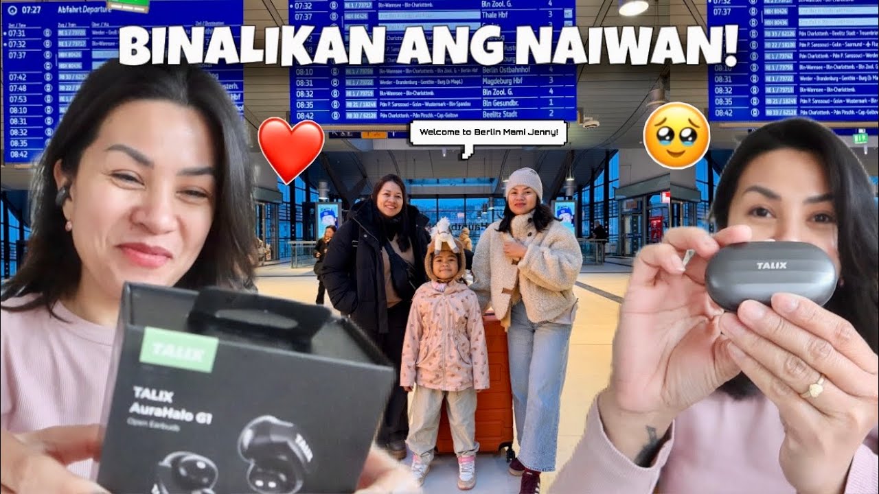 BIGLAANG BALIK SA DATING BAHAY SA BERLIN! HINATID NG PINSAN! WITH TALIX AIRBUDS! TEAM BLENDED