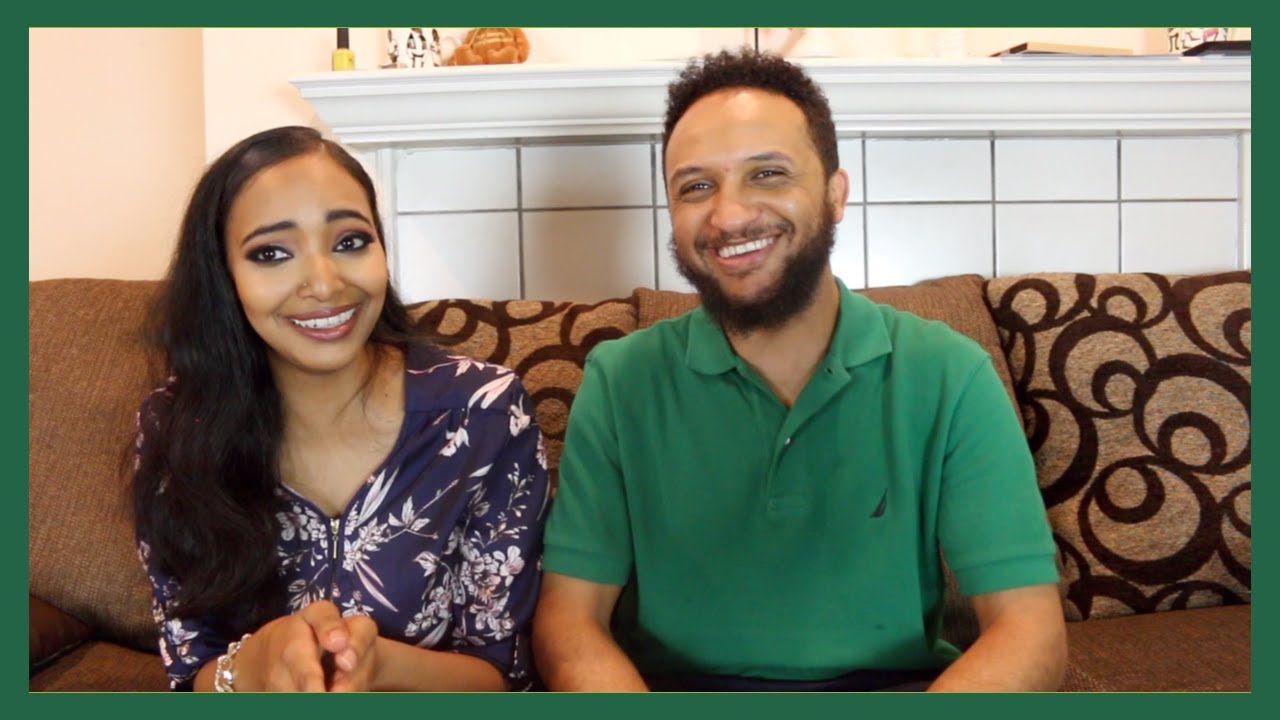 Teaching my Husband Arabic! أعلم زوجي كيف يتكلم العربية | Amena and Elias