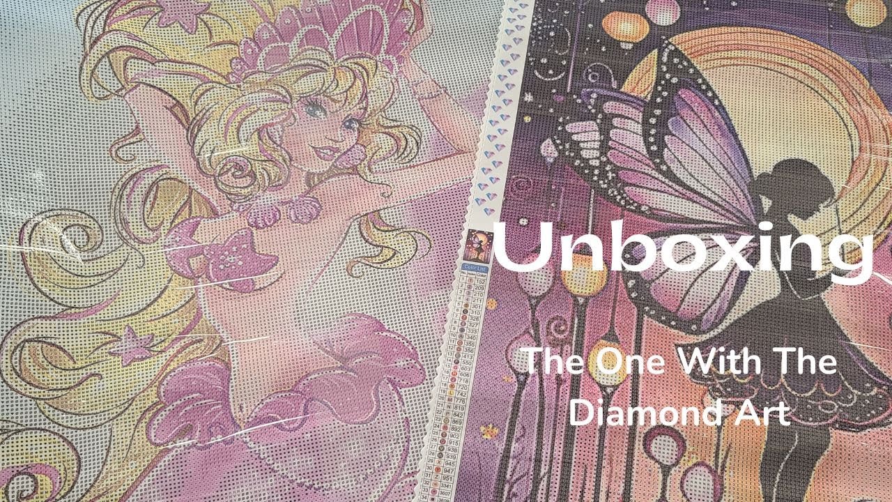 Unboxing: diamond paintings de The One With The Diamond Art: Fairytale et Mermay Barbie