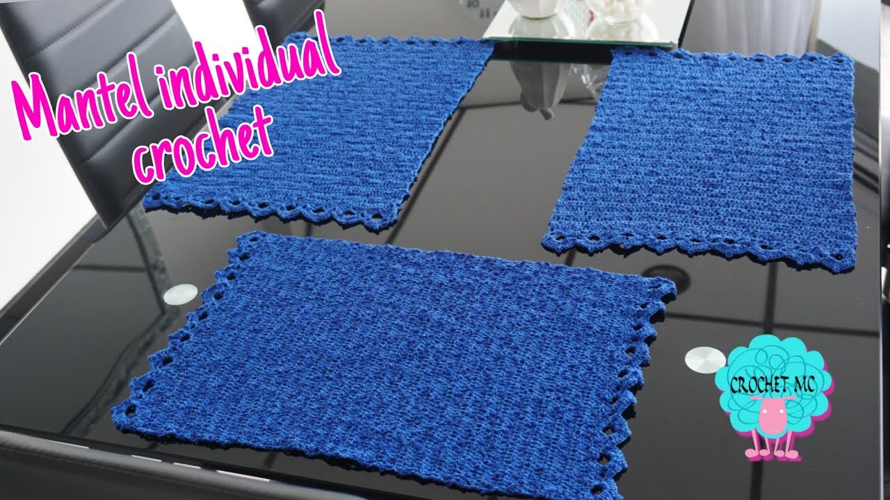 Mantel individual a crochet paso a paso