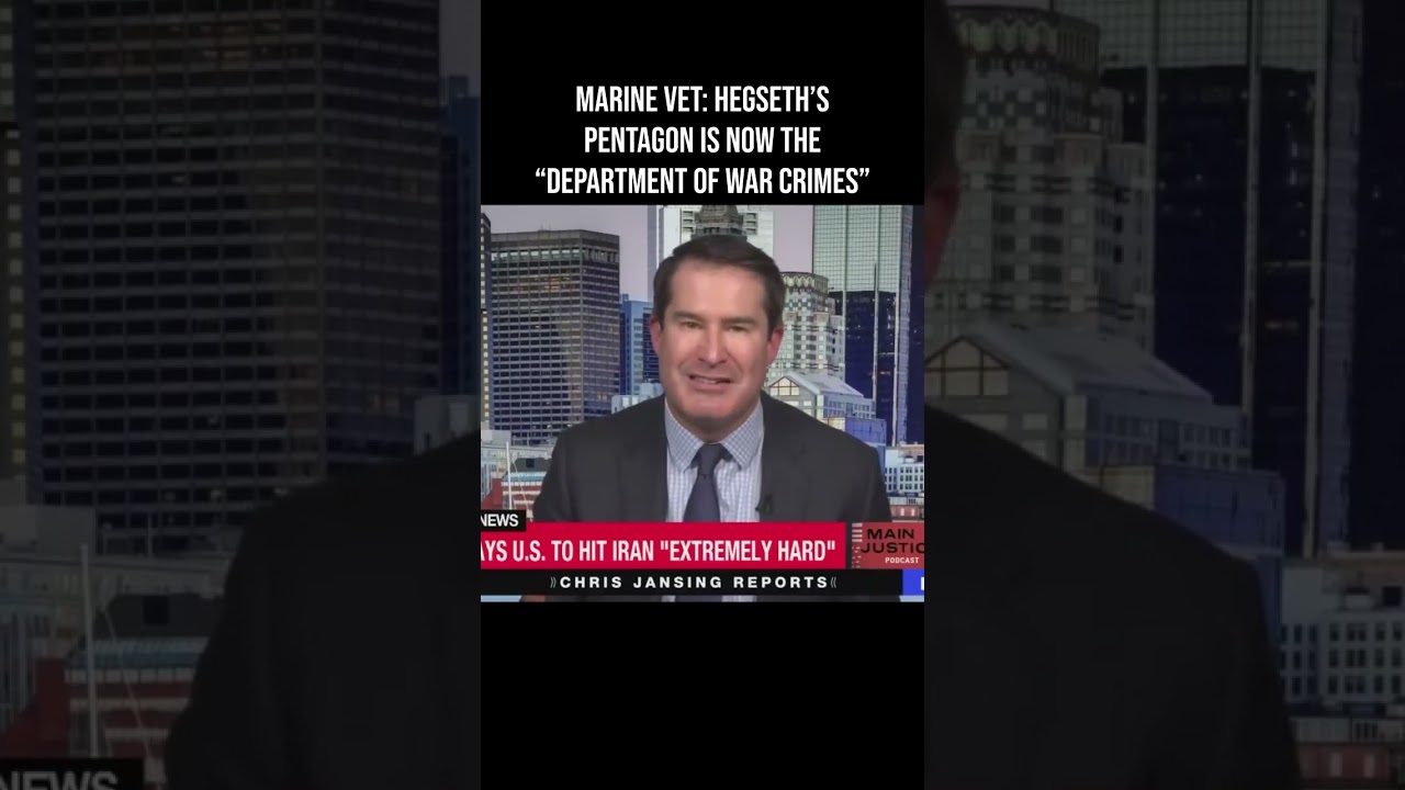 Marine vet: Hegseth&rsquo;s Pentagon is now the &ldquo;Department of War Crimes&rdquo;