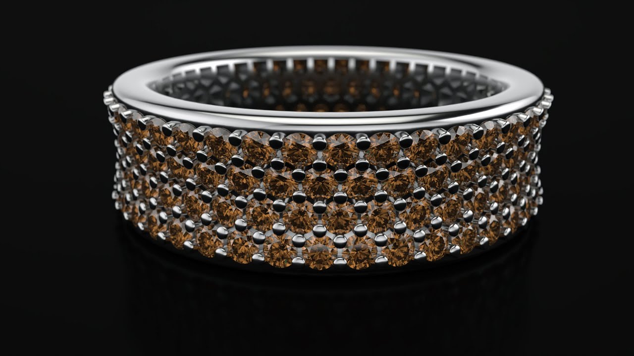 Drakon - SubD Ring with Pave Setting