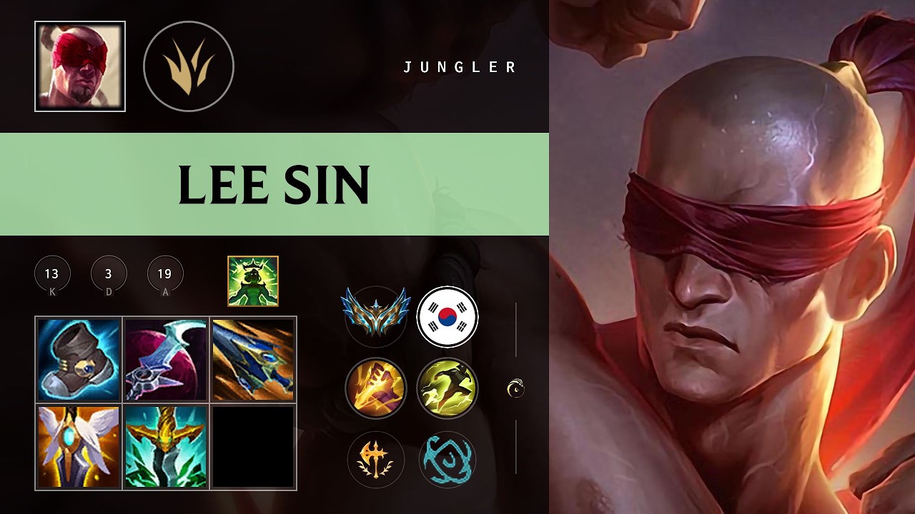 Lee Sin Jungle vs Xin Zhao - KR Challenger Patch 26.10