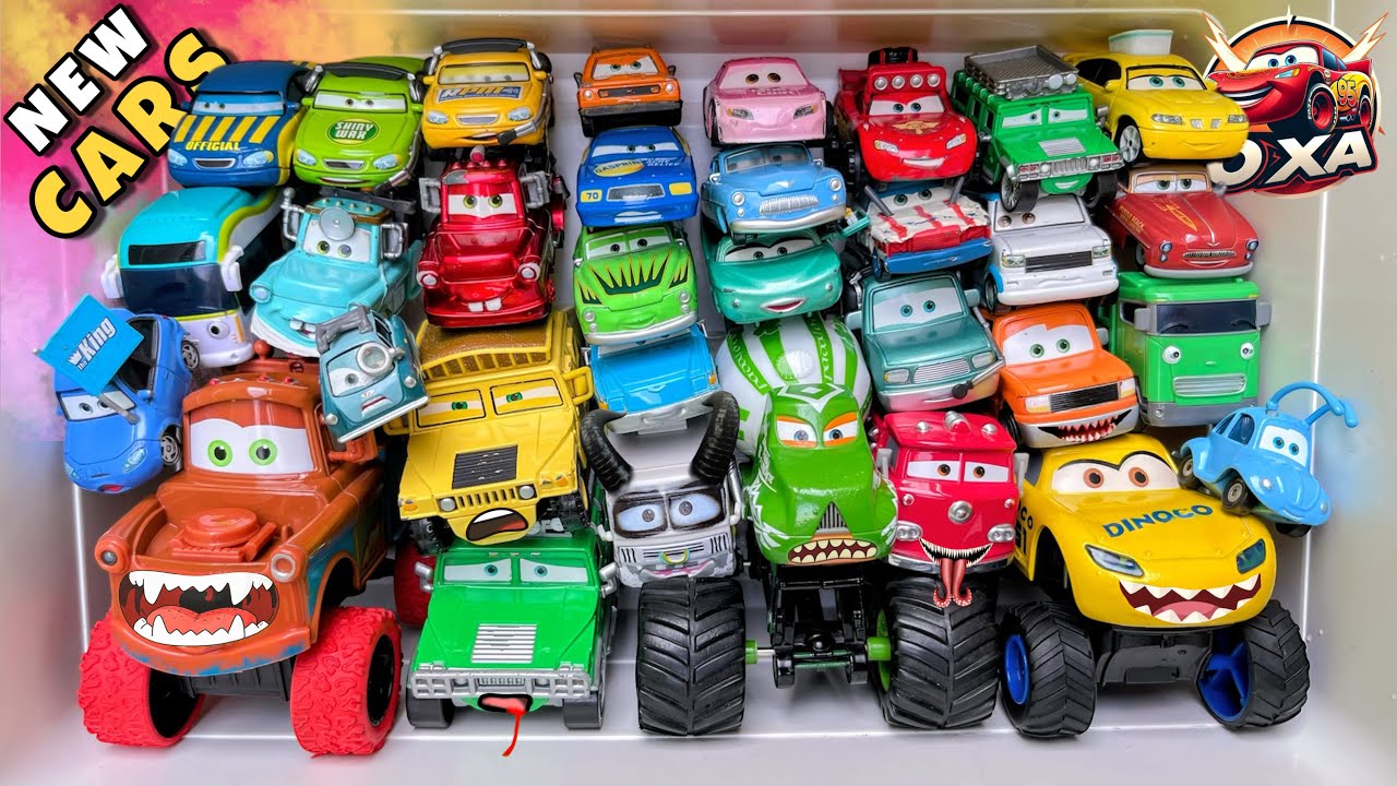 Disney Pixar Cars Unboxing Review | Lightning McQueen, Tow Mater, Doc Hudson, Sally Carrera, Cruz
