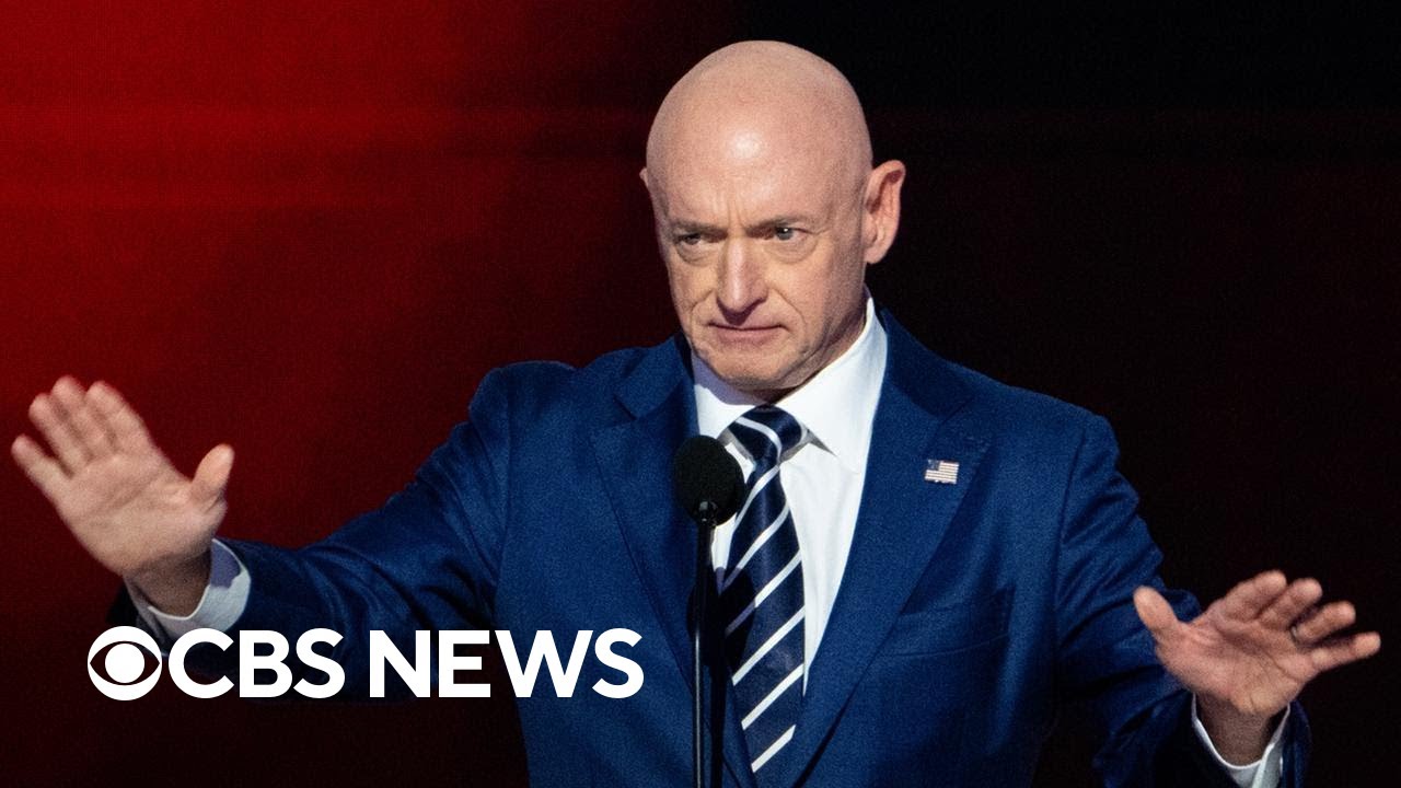 Watch: Sen. Mark Kelly bashes Trump for dealings with Russia in DNC speech