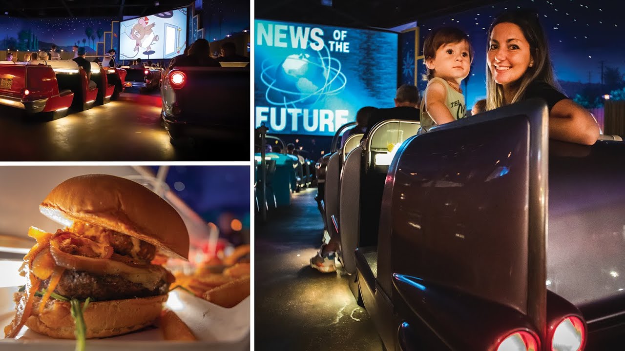 Eating at Disney's Sci-Fi Dine-In Theater | Restaurant Food REVIEW | Hollywood Studios Disney Vlog