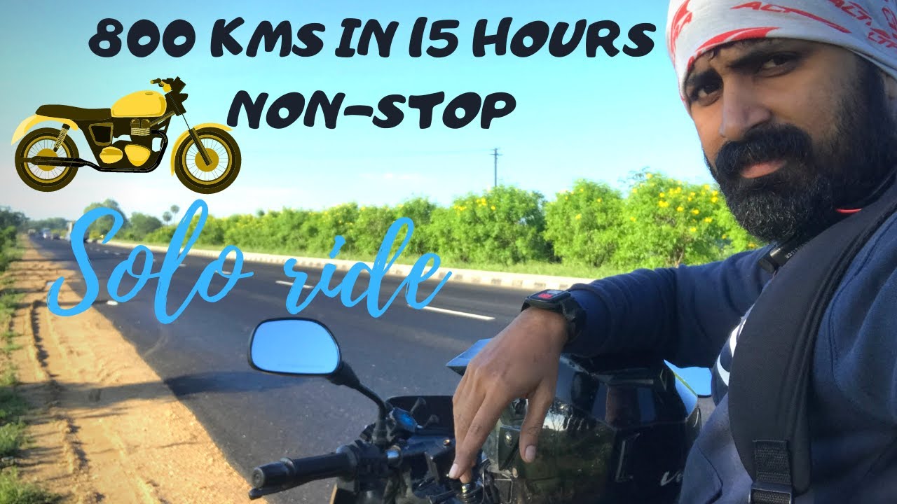 800 Kms in 15hrs NonStop - Chennai to Trivandrum Bike solo ride