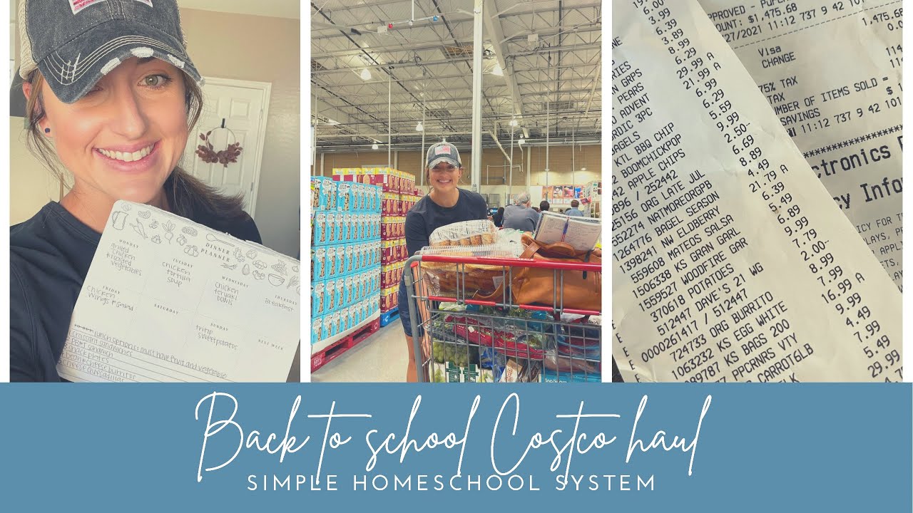 $2,000😳 BACK TO SCHOOL COSTCO HAUL||EASY HOMESCHOOL LUNCH SYSTEM