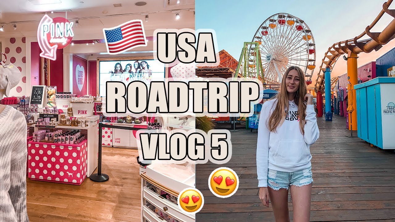 USA Roadtrip Los Angeles Vlog 05🇺🇸 Santa Monica Pier + Victorias Secret Shopping 🛍 I Stefanie Le
