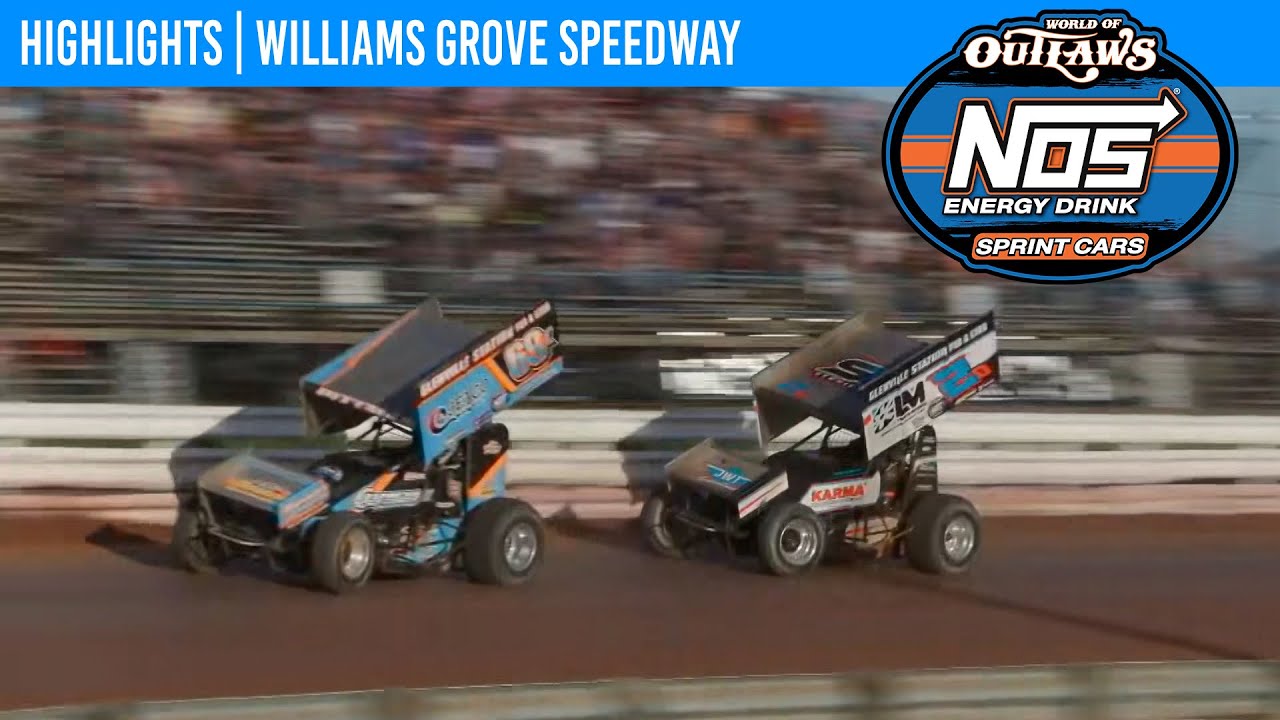 Автомобили World of Outlaws NOS Energy Drink Sprint | Автодром Williams Grove | 5 октября 2024 г....