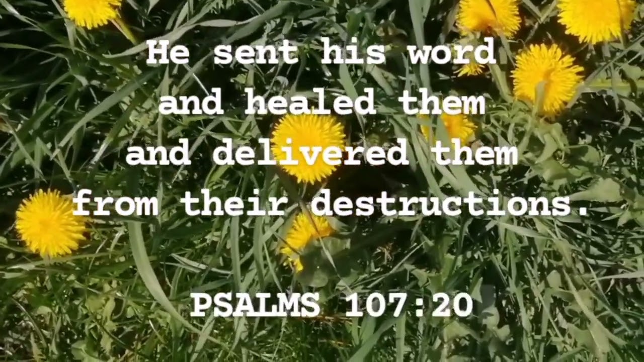 BIBLE VERSE | PSALM 107:20 | GOD IS MERCIFUL | PRAY AND SHARE | DAILY BIBLE VERSES