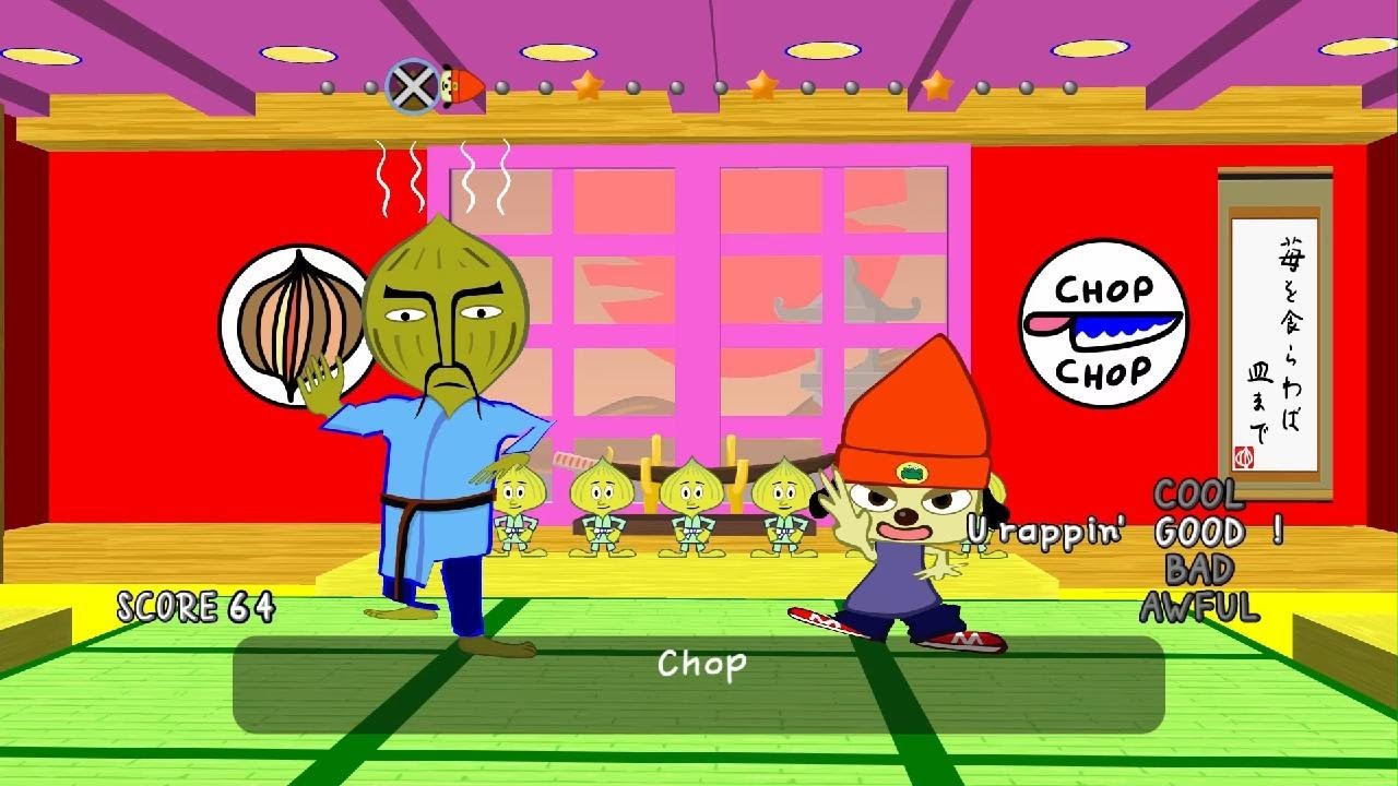 PaRappa the Rapper: chop chop onion cool mode