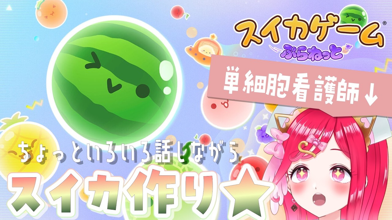 【雑談ながらダブスイ!🍉】いろいろ話すことがあるスイカゲーム()！スイカゲームぷらねっと【らむねのgamelog.】#shorts